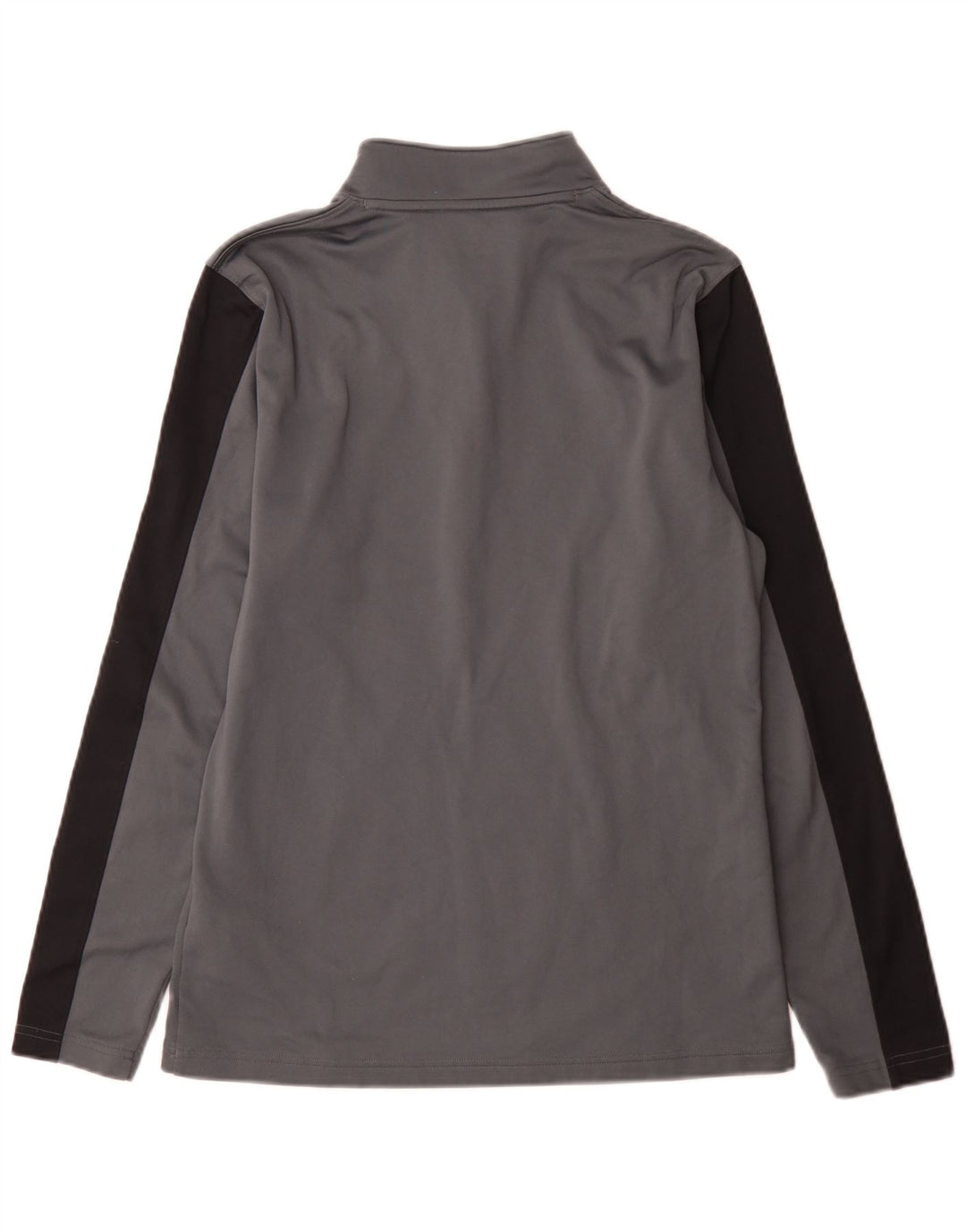 Under Armour Mujer Zip Neck Regular Fit Top Manga Larga Gris Medio Deportivo