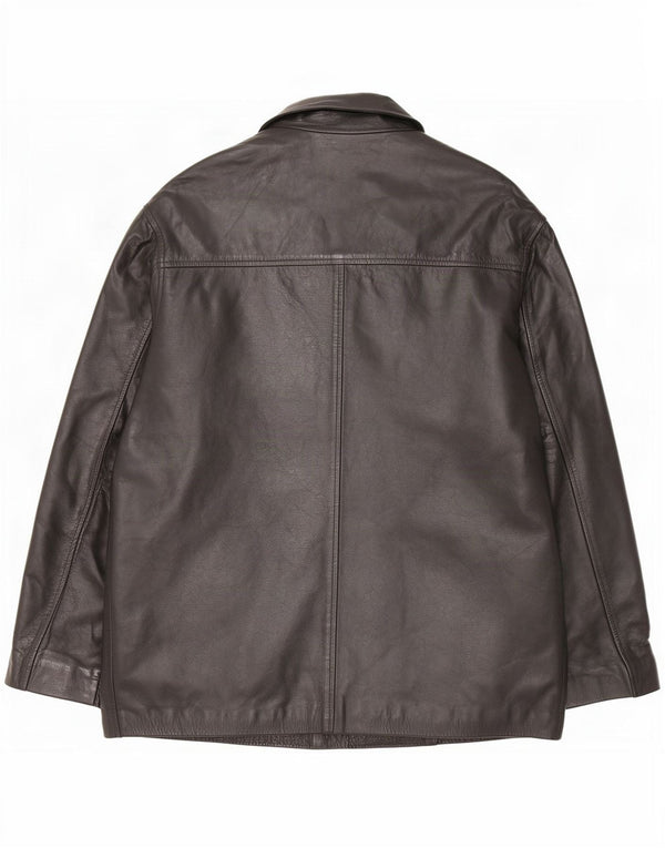 Ironsides Chaqueta de cuero para hombre UK 42 XL Negro