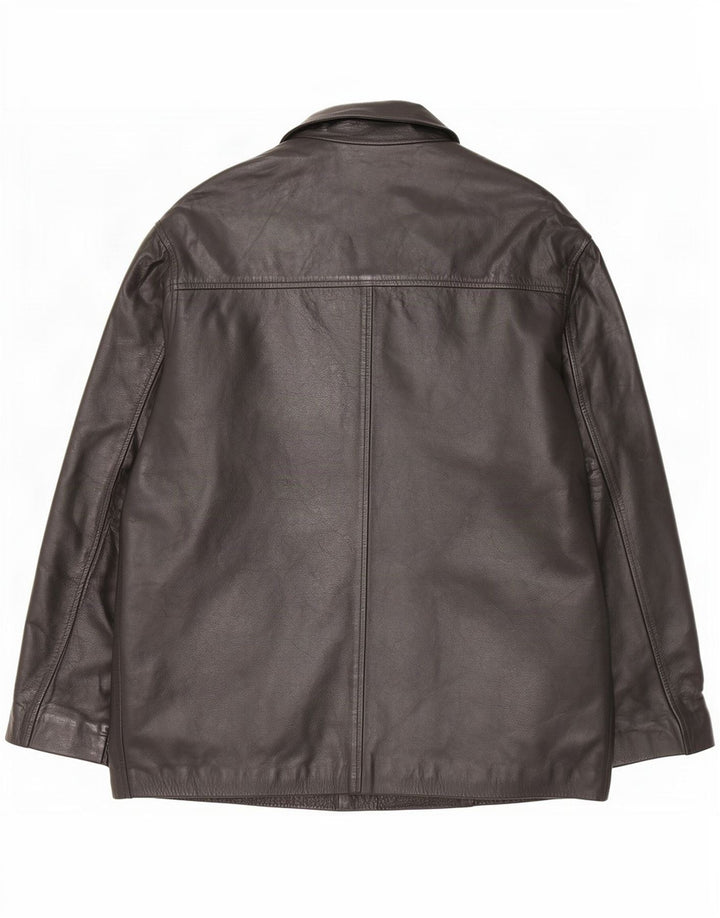 Ironsides Chaqueta de cuero para hombre UK 42 XL Negro