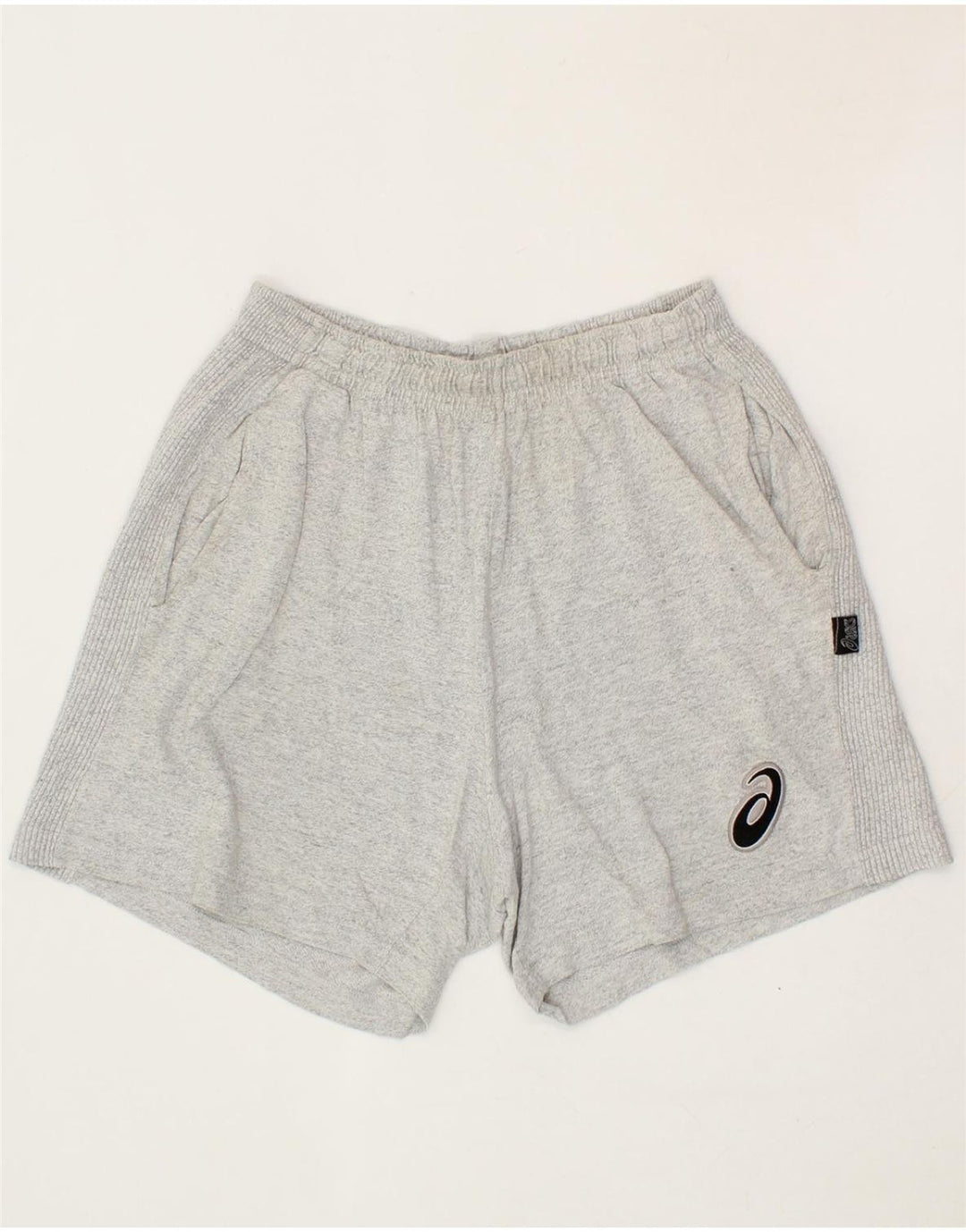 ASICS Womens Sport Shorts UK 14 Large Grey Cotton Vintage Asics and Second-Hand Asics from Messina Hembry 