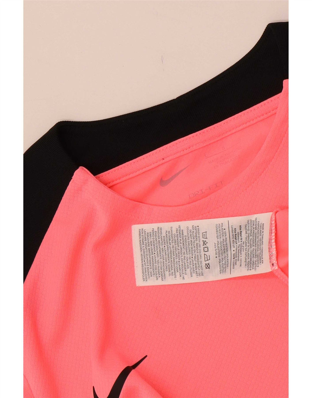 Camiseta Nike Dri Fit para hombre, talla grande, color rosa, poliéster