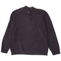 Marks & Spencer Jersey azul marino con cuello y botones para hombre XL Algodón azul marino
