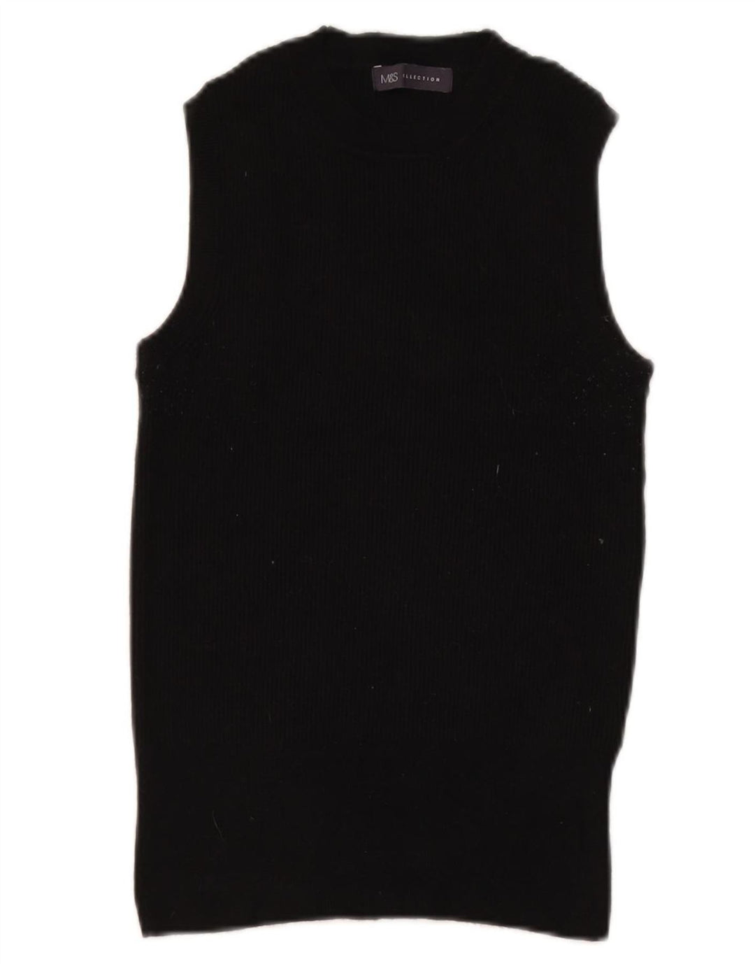 Marks & Spencer Camiseta sin mangas para mujer UK 44 Viscosa negra mediana