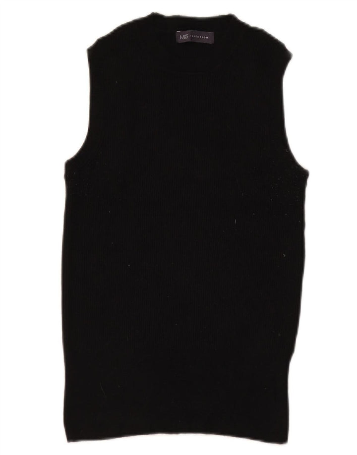 Marks & Spencer Camiseta sin mangas para mujer UK 44 Viscosa negra mediana