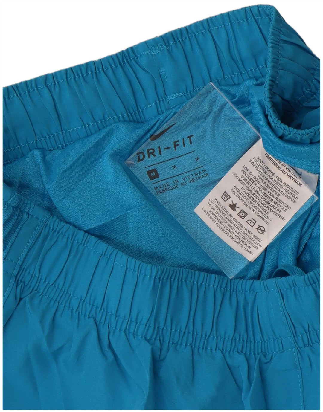 NIKE Pantalones cortos deportivos Dri Fit para mujer UK 44 Poliéster azul medio