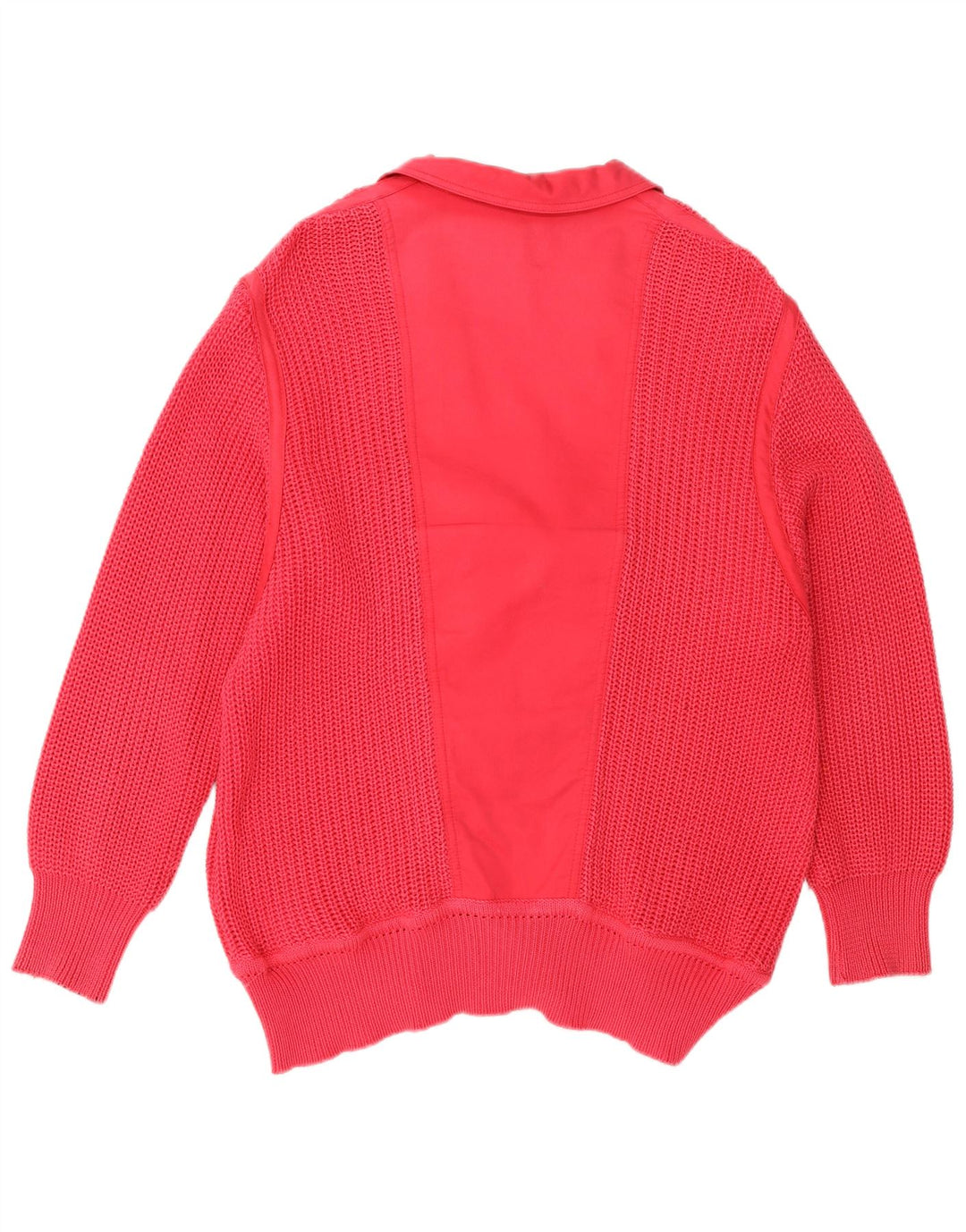Vintage mujer doble pecho cardigan suéter IT 42 rosa medio