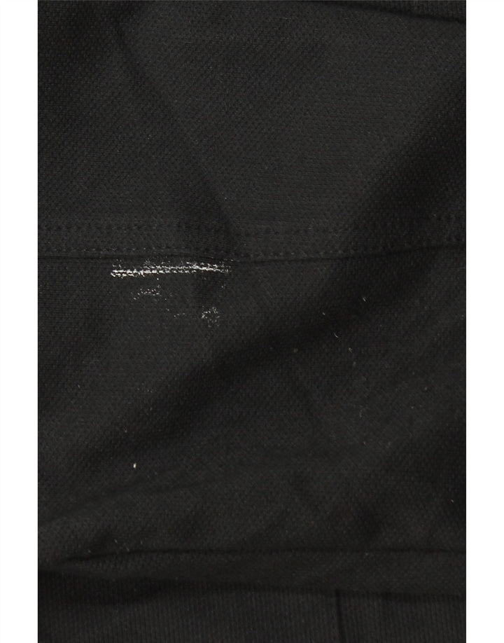 Zara Hombre Camisa Sobrecamisa Grande Poliéster Negro