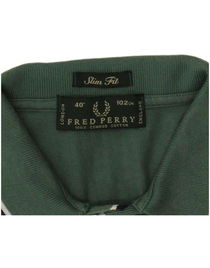 Fred Perry Polo Slim Fit De Algodón Verde Medio | Hombre