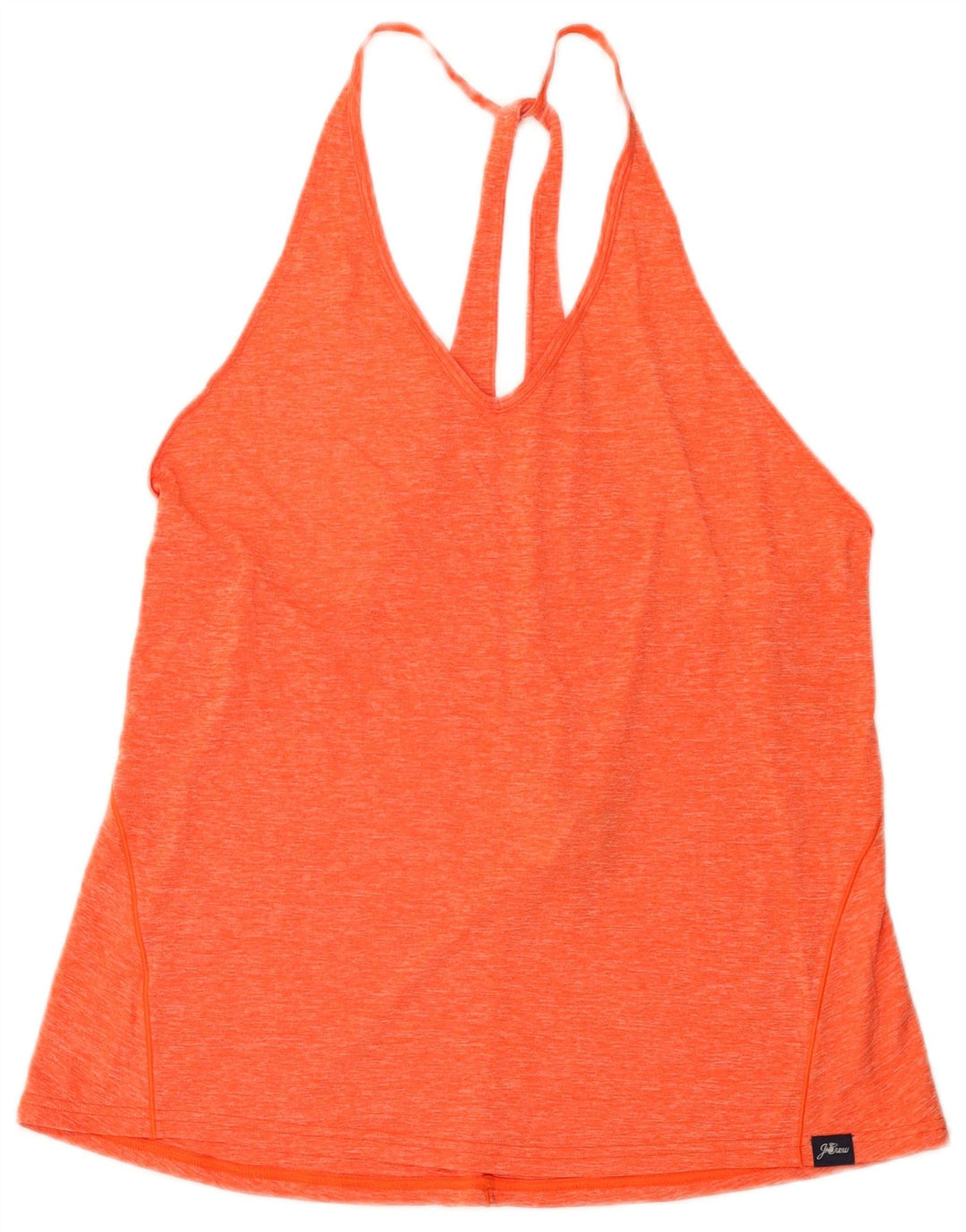 New Balance - Camiseta sin mangas para mujer (talla 40), poliéster moteado naranja grande
