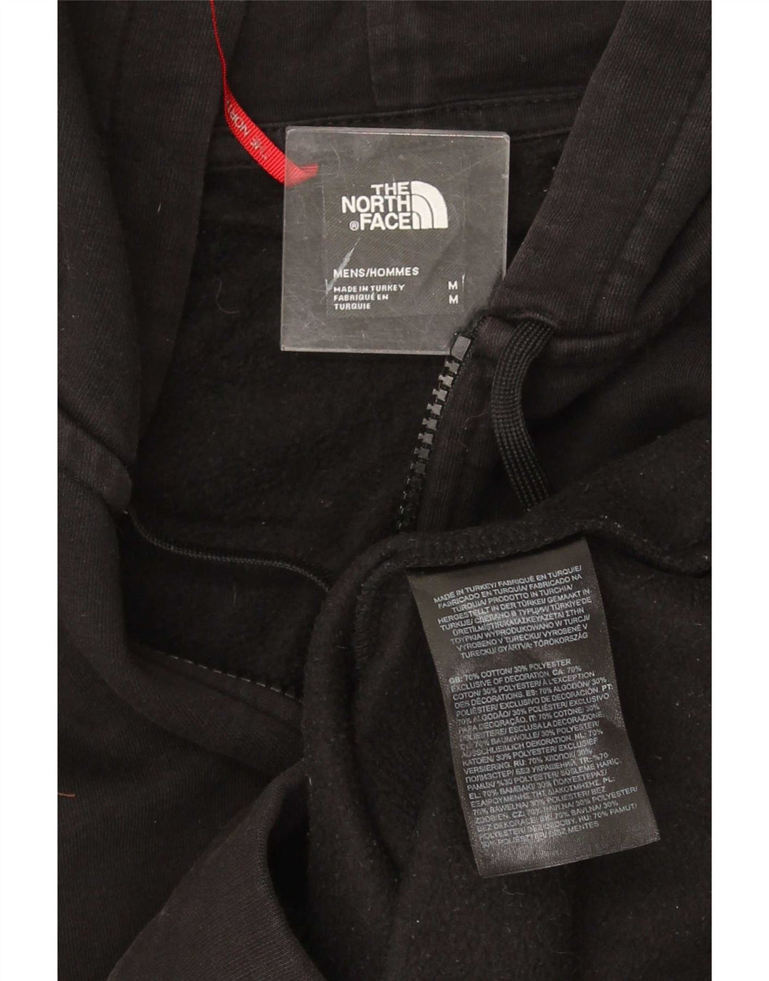 The North Face Sudadera Con Capucha Y Cremallera Para Hombre Algodón Negro Mediano