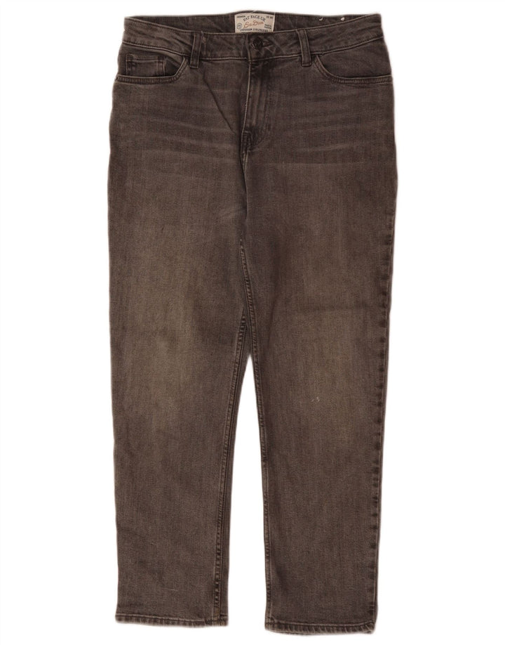 FAT FACE Vaqueros recortados Chesham para mujer UK 10 Small W30 L24 Gris