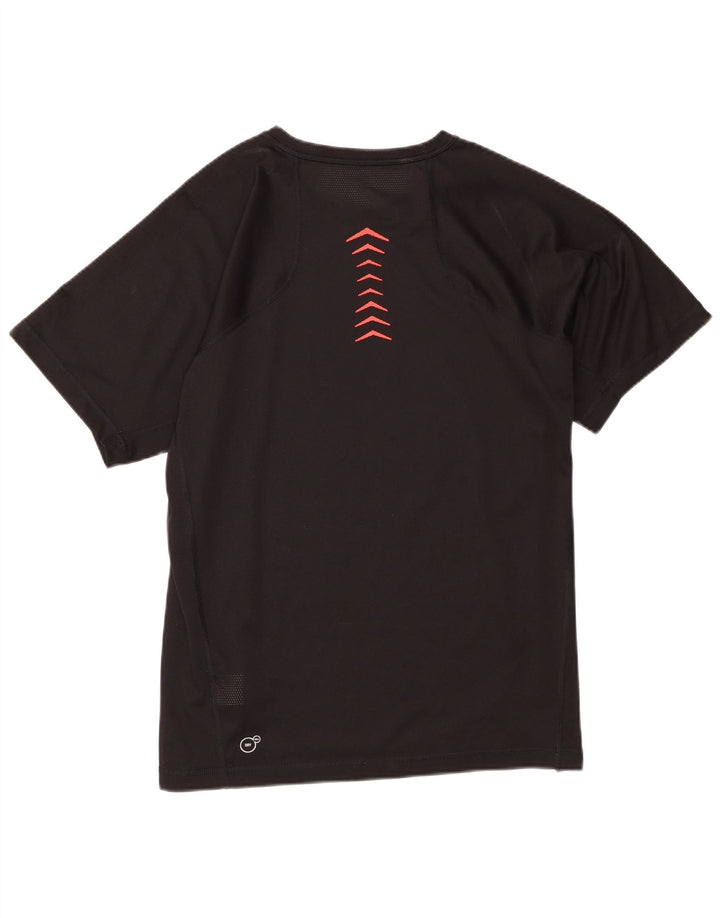 Puma Camiseta para hombre Top Large Negro Colorblock Poliéster