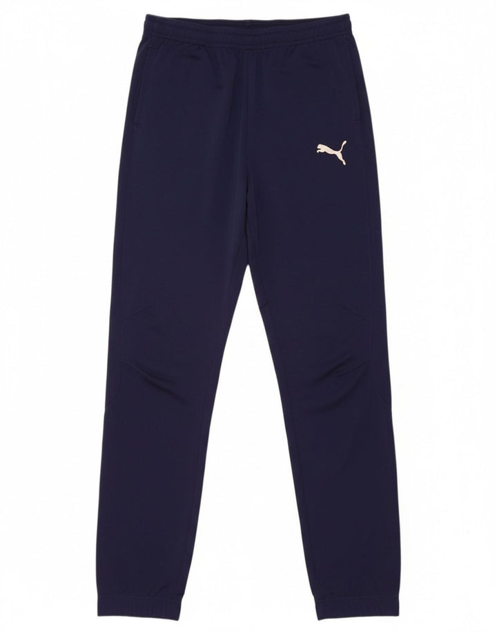 PUMA Boys Tracksuit Trousers Joggers 15-16 Years  Navy Blue Polyester