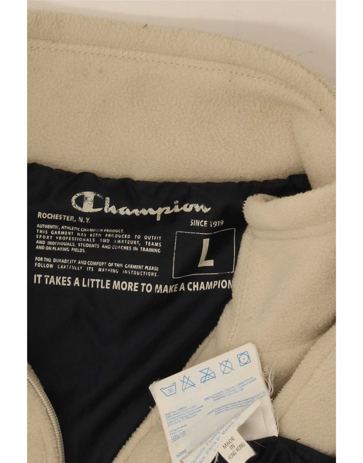 Champion Chaqueta Polar Mujer UK 46 Grande Poliéster Beige