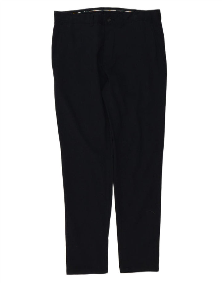 ZARA Mens Slim Chino Trousers EU 40 Medium W31 L29 Navy Blue Polyester