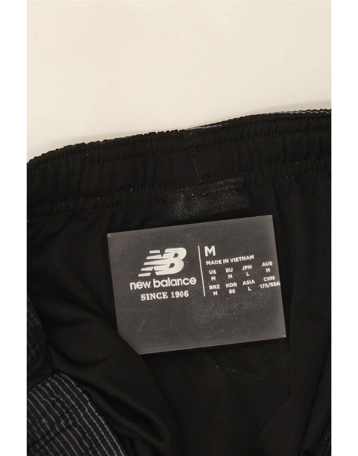 New Balance Pantalones cortos deportivos gráficos para hombre Poliéster a rayas negras medianas