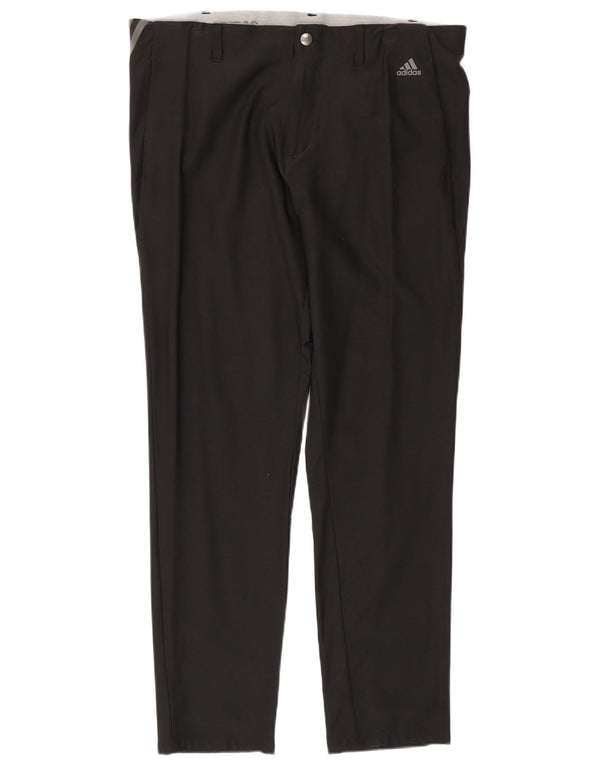 Adidas Pantalones Chinos Slim para Hombre W36 L32 Nylon Negro