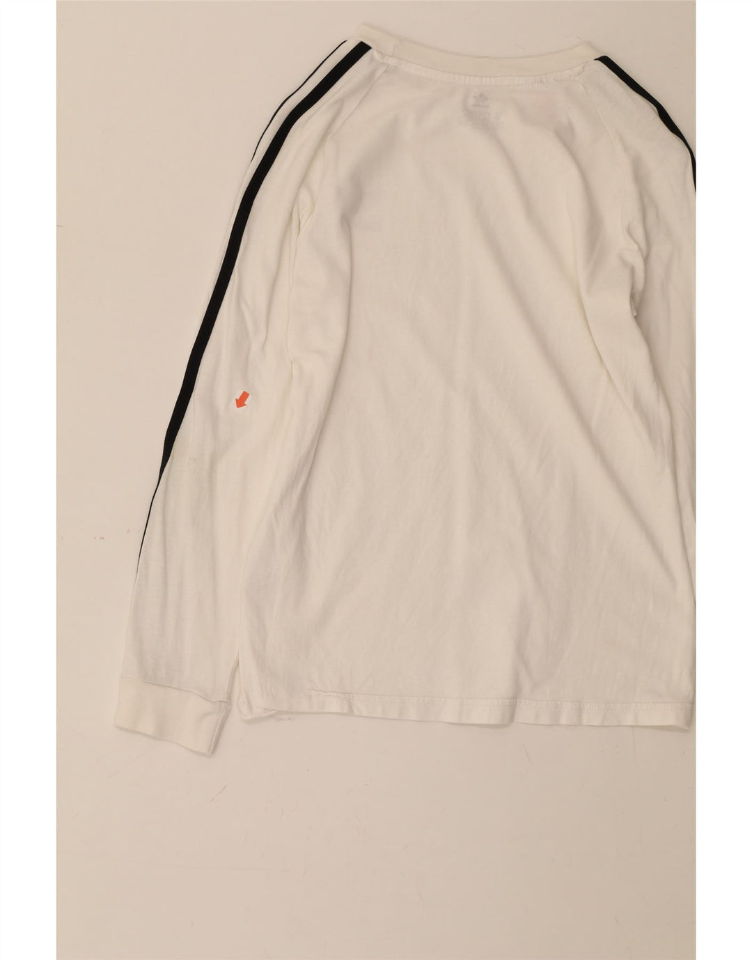 ADIDAS Boys Top Long Sleeve 11-12 Years White Cotton Vintage Adidas and Second-Hand Adidas from Messina Hembry 