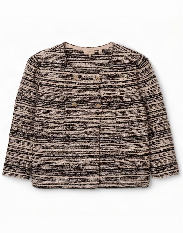 Chaqueta tipo blazer con doble botonadura para mujer de Ted Baker, talla 6 2XL, rayas negras