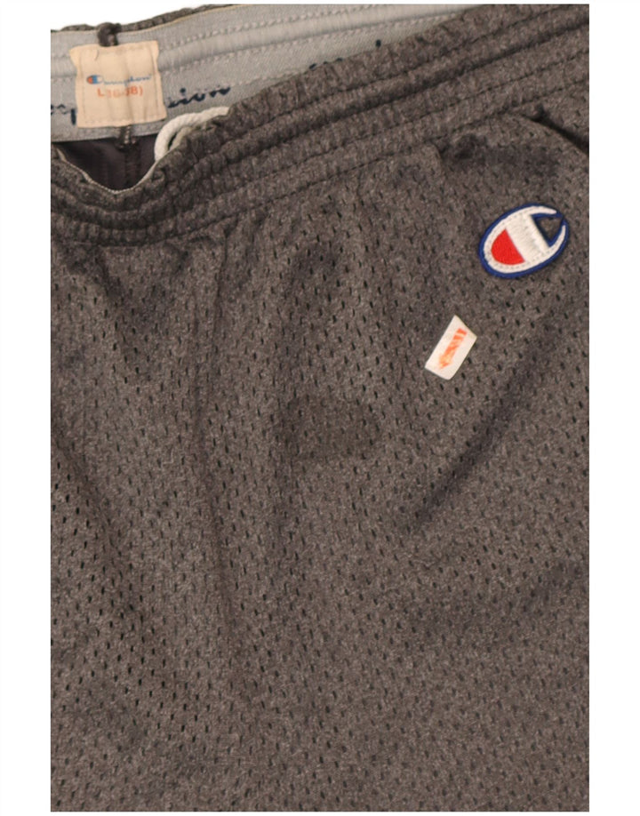 Champion Pantalones cortos deportivos para hombre Poliéster gris grande