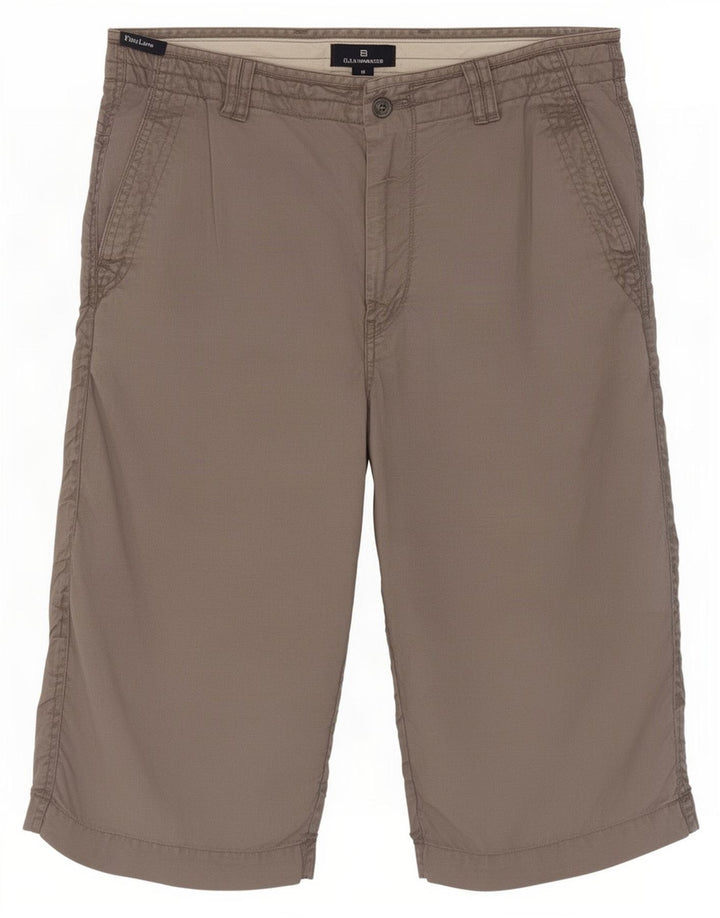 Marks & Spencer Bermudas para Hombre W32 Lino Gris Medio