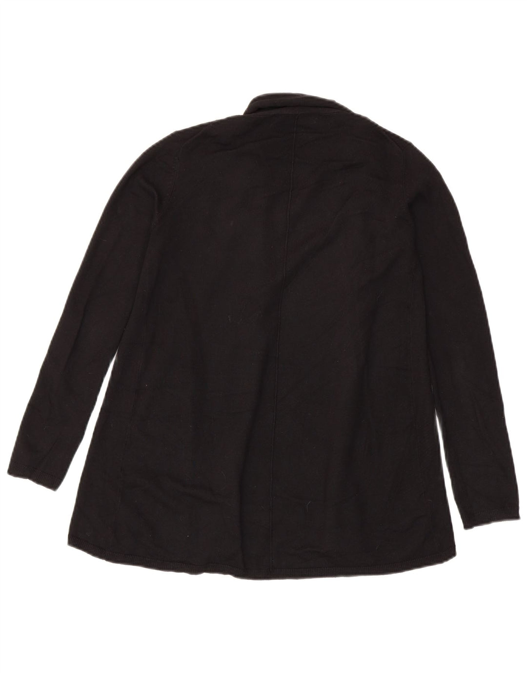 Zara Mujer Cárdigan Abierto Suéter UK 10 Small Negro