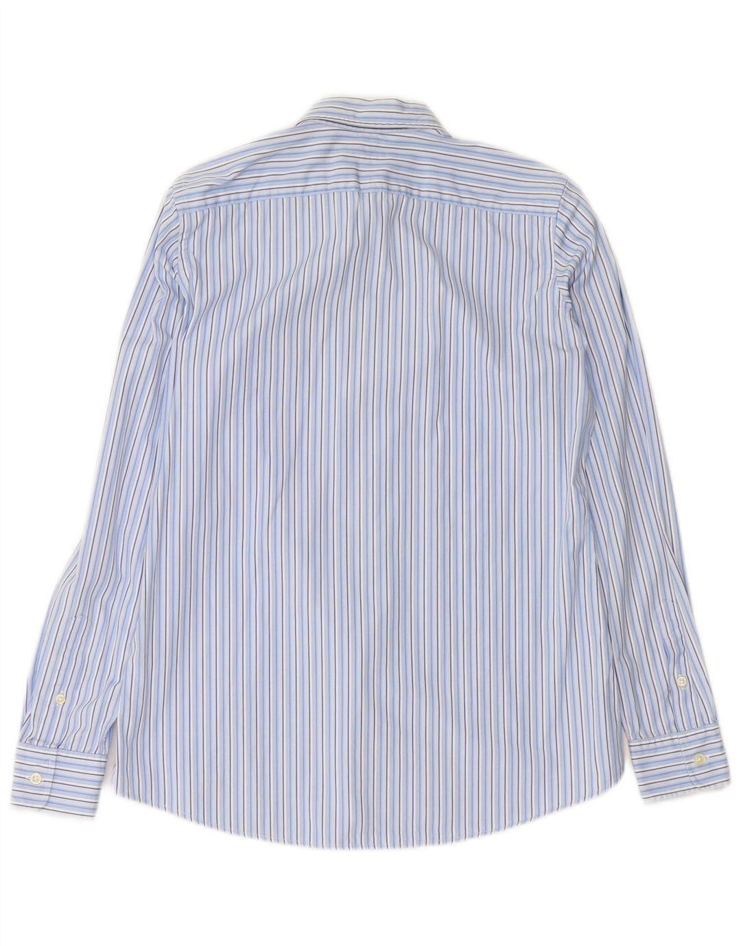 RALPH LAUREN Camisa para mujer US 8 Algodón a rayas azul medio