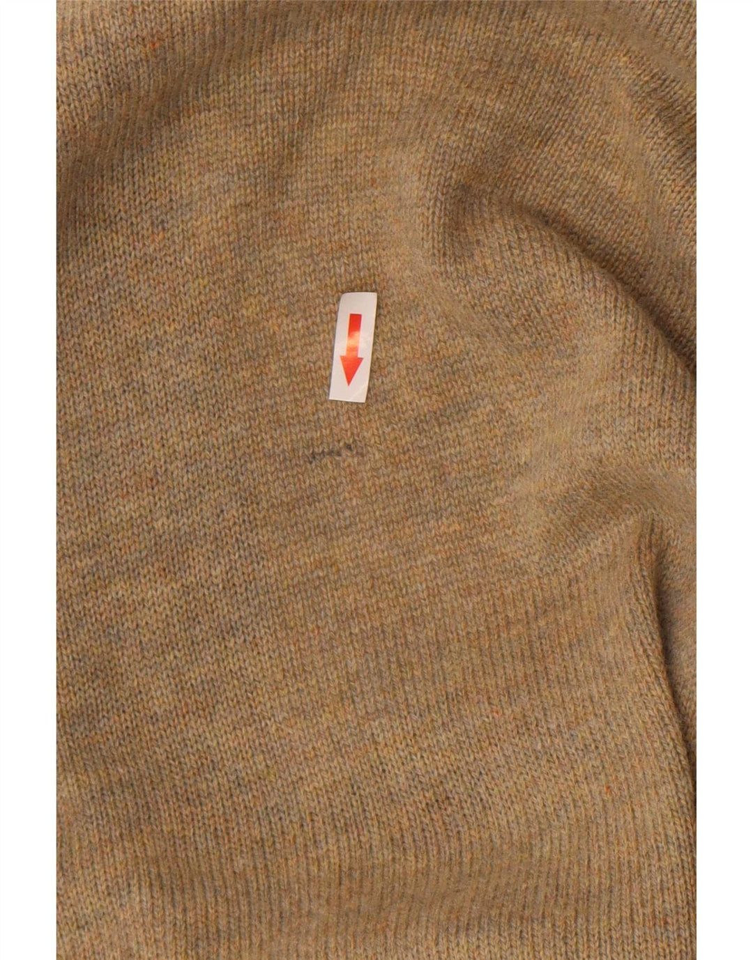 Vintage hombres Cardigan suéter XL marrón Argyle/Diamante