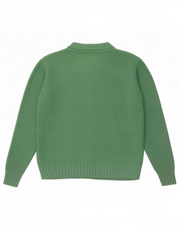 Marks & Spencer Jersey de cuello redondo para mujer UK 40 Algodón verde medio