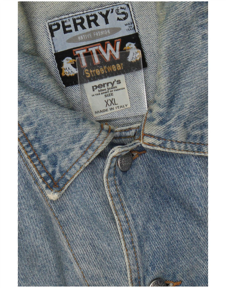 Perry's Chaqueta vaquera para hombre UK 44 2XL Algodón azul