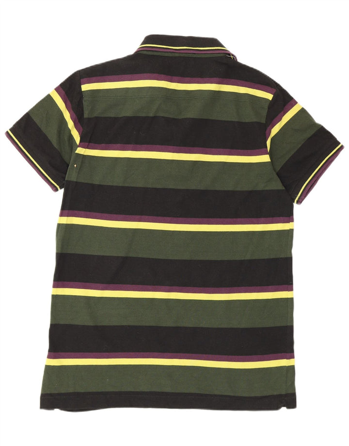 French Connection Polo de corte regular para hombre de algodón a rayas verde medio