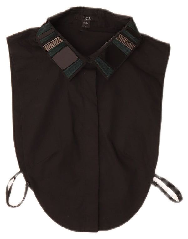 Camisa falsa con cuello desmontable para mujer Cos XS algodón negro