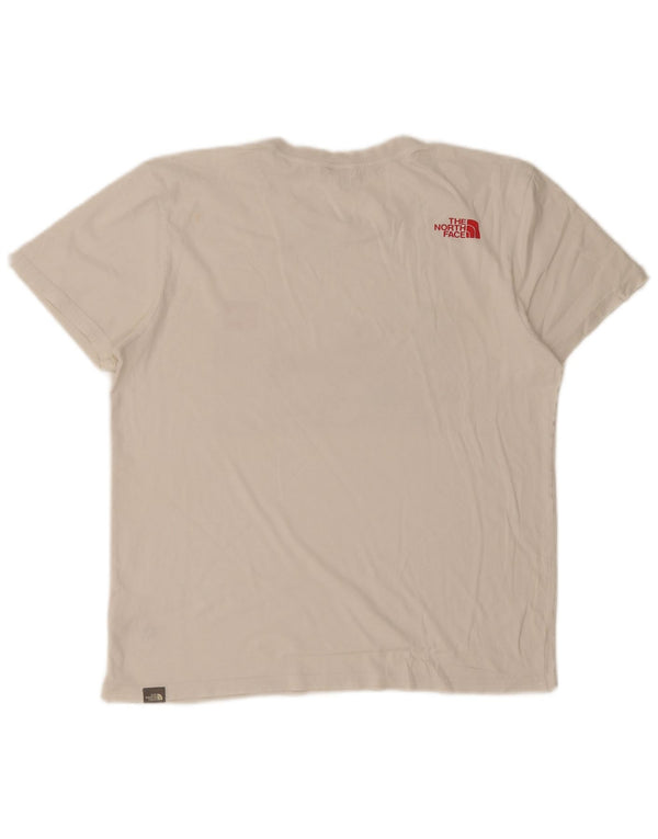 The North Face Camiseta gráfica para hombre Top Medium White Cotton