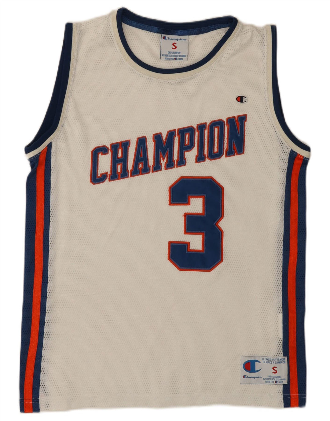Champion Camiseta Sin Mangas Con Gráfico Para Hombre Small White Colourblock Poliéster