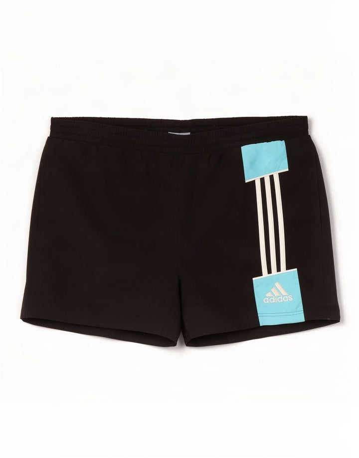 Adidas - Pantalones cortos deportivos para hombre, color negro medio, poliéster