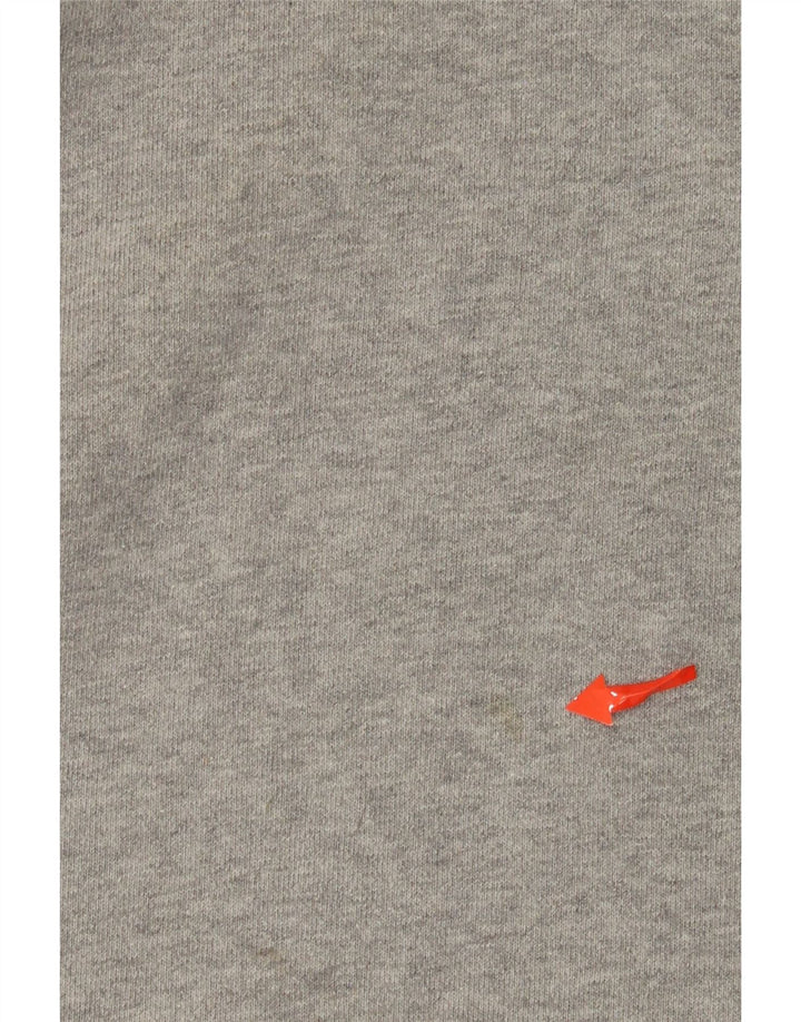 ADIDAS Hombre Sudadera con capucha Jumper Grande Gris Algodón