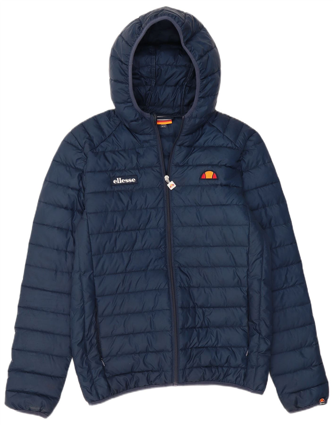 ELLESSE Chaqueta acolchada con capucha para hombre UK 36 Small Azul marino Poliéster