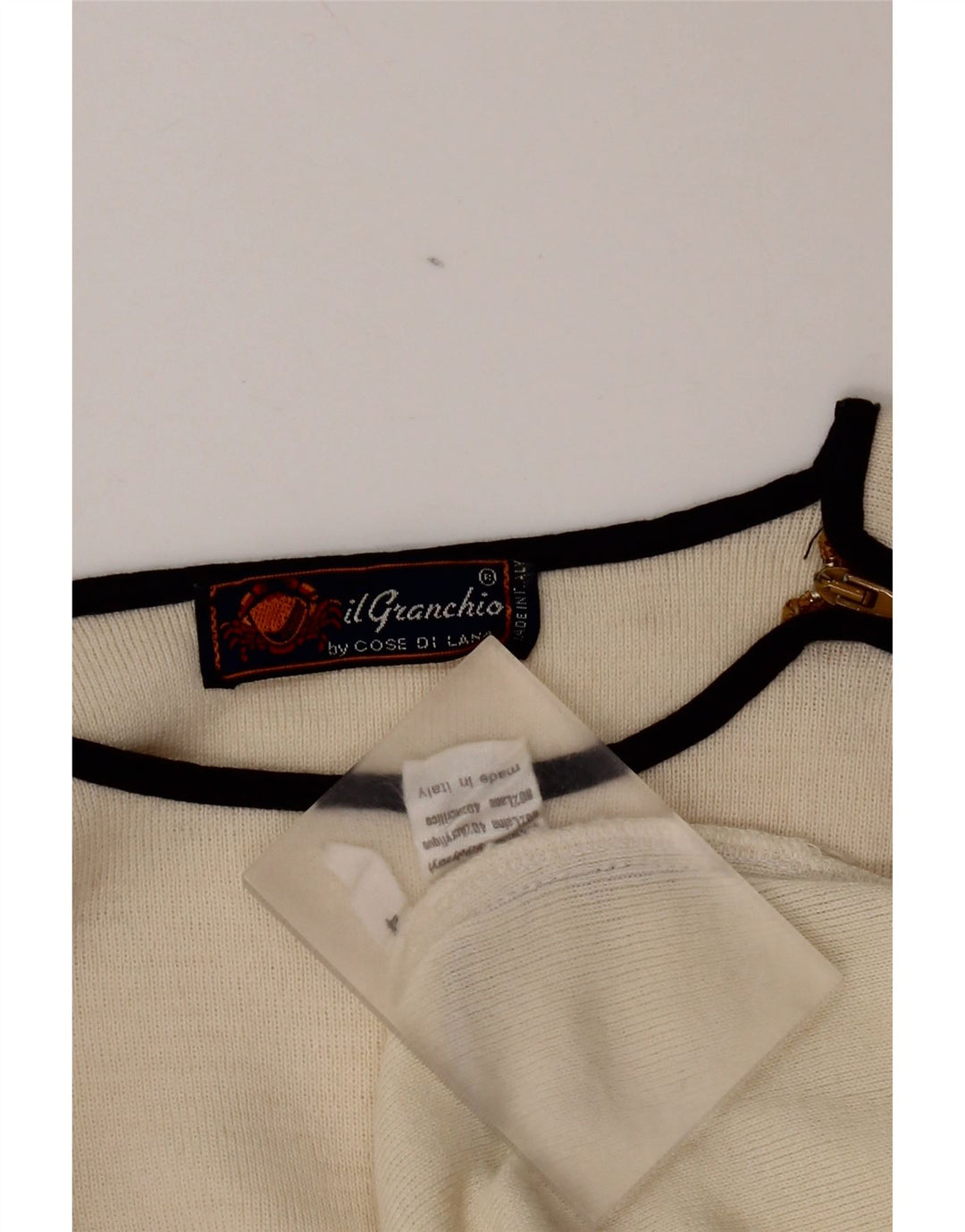 Il Granchio Jersey De Cuello Redondo De Lana Mediana Blanco Roto Hombre