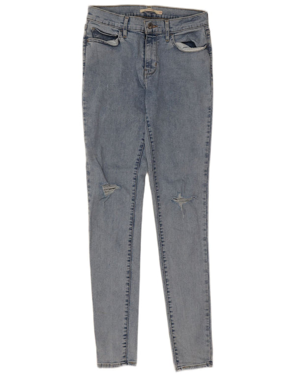 Levi's Vaqueros Súper Ajustados Desgastados 710 Para Mujer W29 L32 Algodón Azul