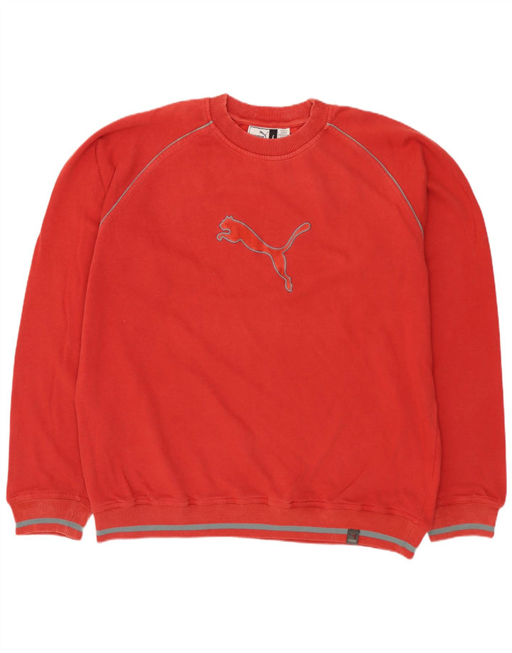 PUMA Sudadera gráfica para hombre Jumper Large Rojo