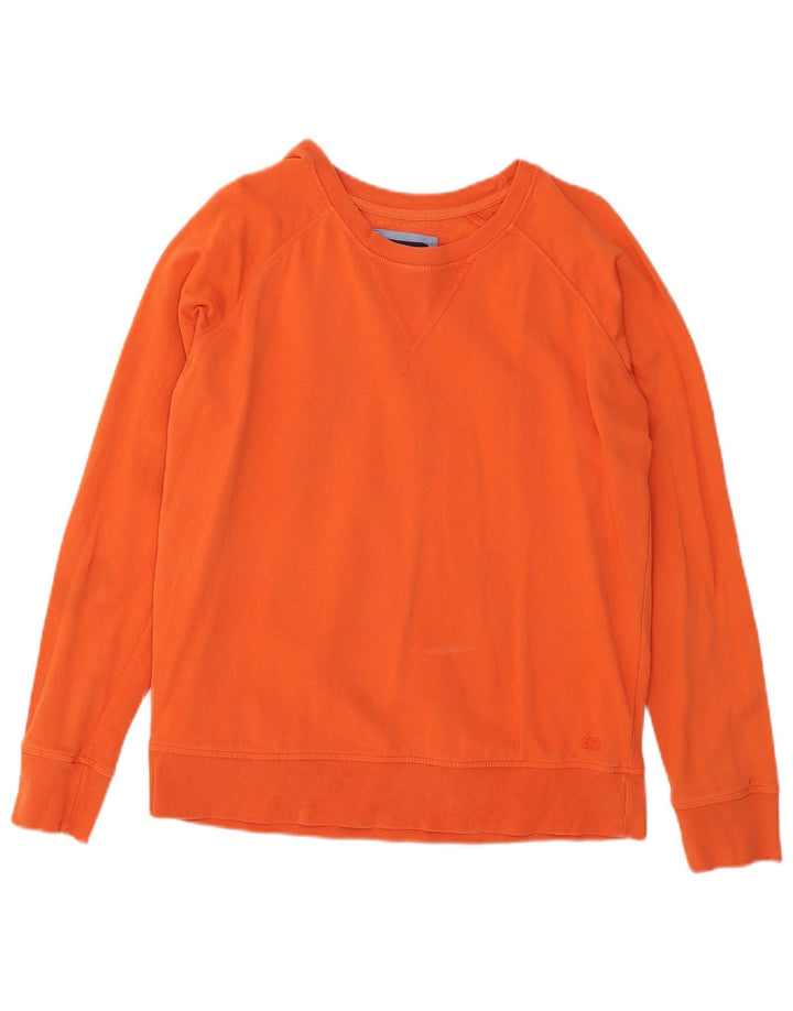 Crew Clothing Sudadera para mujer Jumper UK 12 Algodón naranja mediano