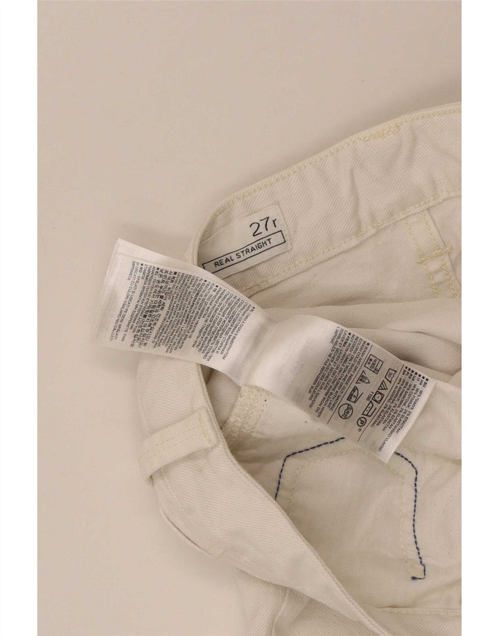 Vaqueros rectos Gap para mujer W27 L28 Algodón blanco