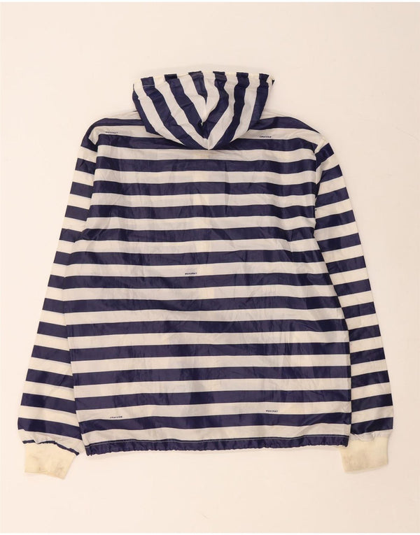 INVICTA Chaqueta impermeable con capucha para hombre UK 40 Large Poliéster a rayas azul marino