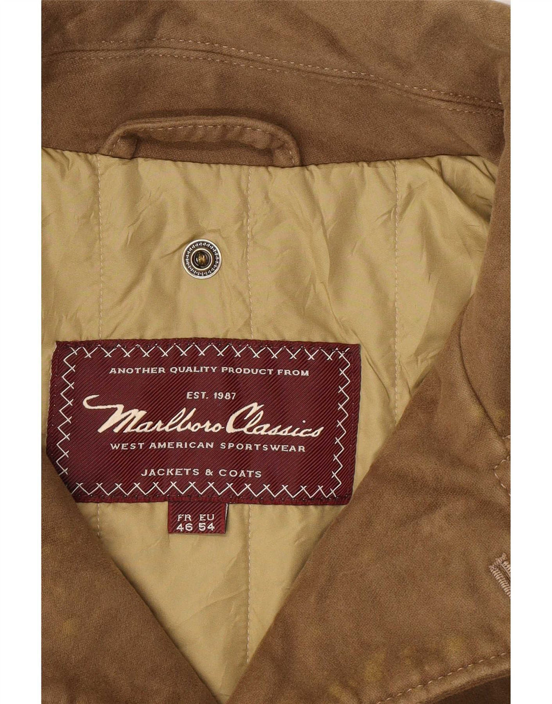 Marlboro Classics Chaqueta utilitaria para hombre IT 54 2XL Algodón beige
