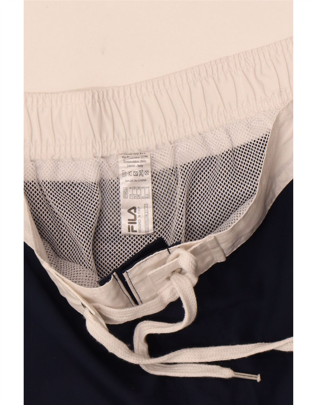 Fila Bañador con gráfico para hombre, talla grande, poliéster azul marino
