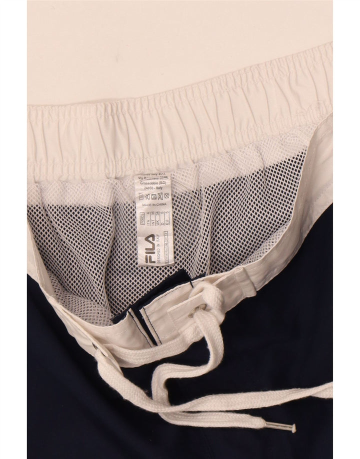 Fila Bañador con gráfico para hombre, talla grande, poliéster azul marino