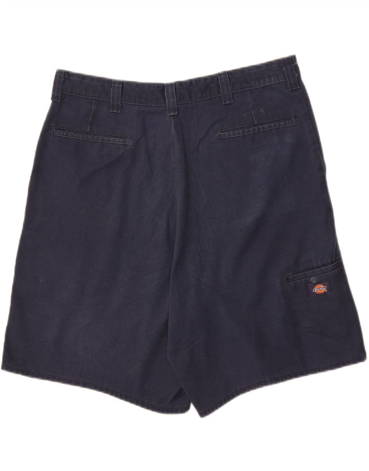 DICKIES Mens Cargo Shorts W36 Large Navy Blue Cotton