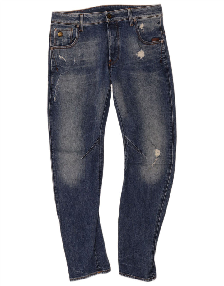 Vaqueros ajustados desgastados para hombre G-Star W29 L30 Algodón azul
