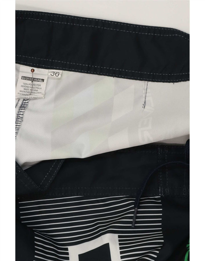 Quiksilver Bañador con Estampado Gráfico para Hombre, Talla Grande, Multicolor, Geométrico