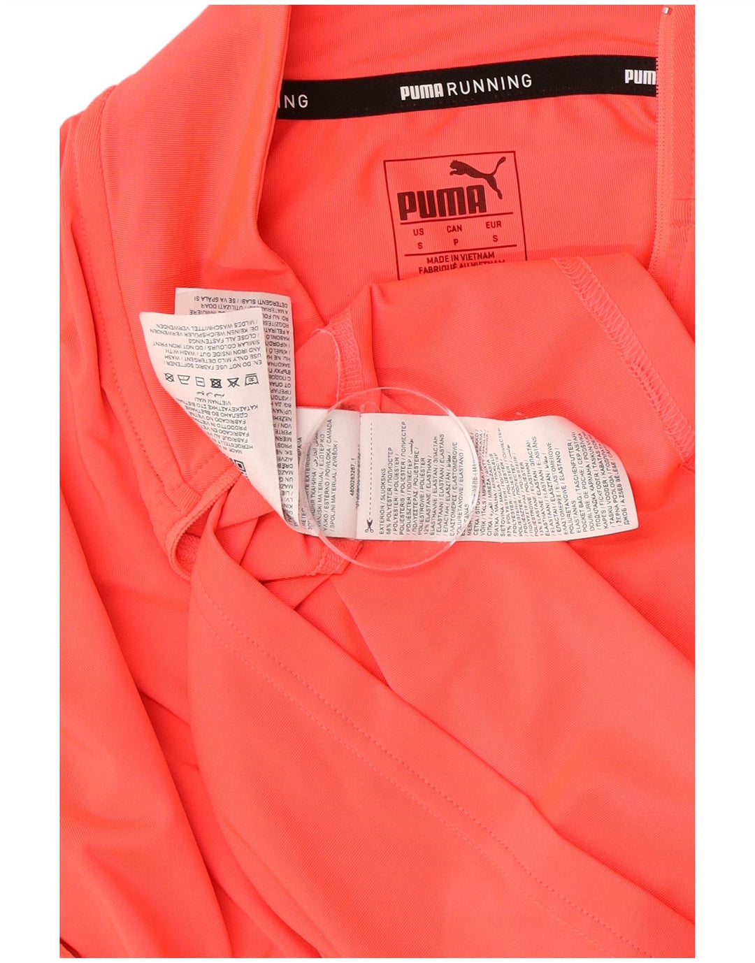 Puma Mens Running Zip Neck Jersey Chándal Top Pequeño Poliéster Rosa